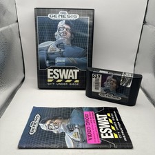 ESWAT City Under Siege Sega Genesis 1990 CIB Complete w Manual
