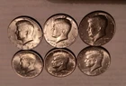 Kennedy Half Dollar LOT OF 6 / 1968D 1971D 1972 1974 1976 1980P BU Uncirculated