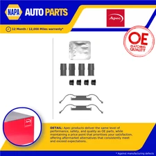 Brake Pad Fitting Kit fits OPEL GRANDLAND X 75 Front 2017 on Apec Quality New