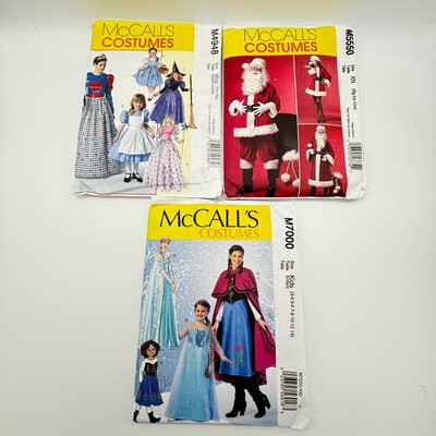 McCall's Sewing Pattern Uncut M4948 M5550 M7000 Costume Elsa Anna Santa YOU PICK