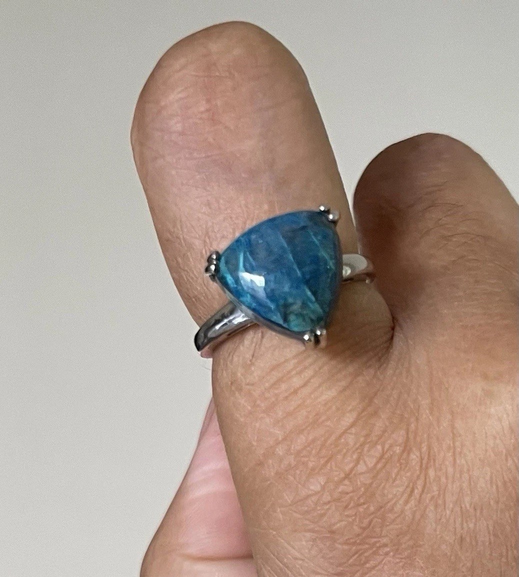 Shop LC Sterling Silver Amazonite Ring - image 1