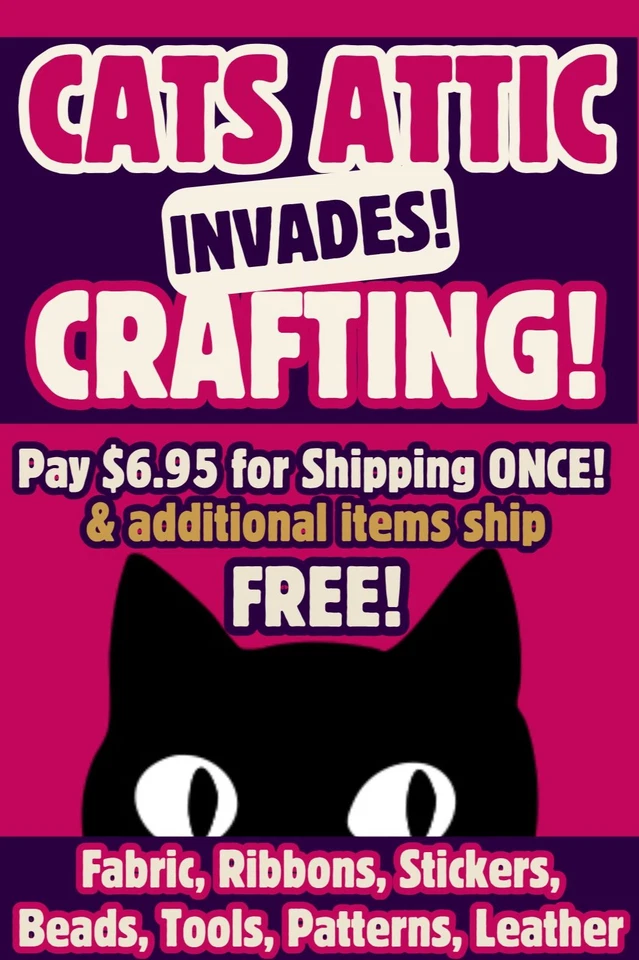 Crafting  & Hobby | Penny starts | One-time sale | A Cats Attic invasion!