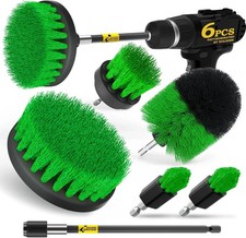 6Pack Drill Brush Power Scrubber Cleaning Brush Extended Long Attachment Set All