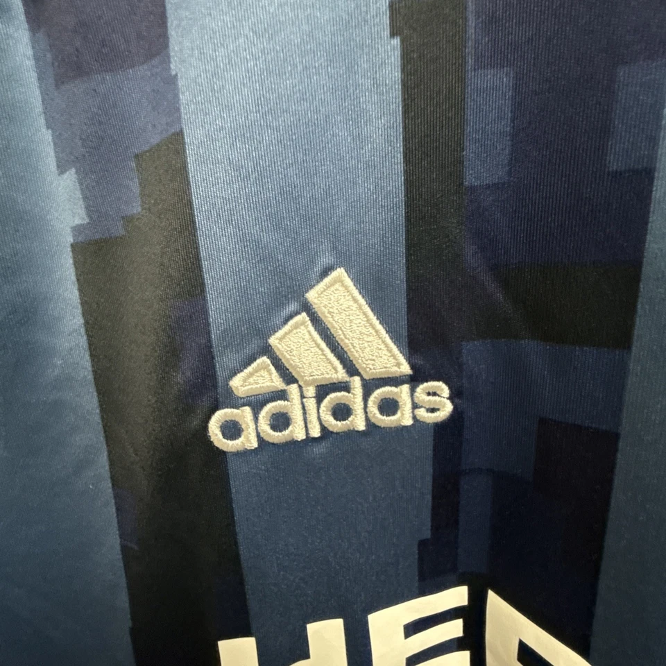 Camiseta deportiva azul Adidas visitante de fútbol Los Angeles Galaxy 2019/20 talla 2XL usada Foto 3 de 4