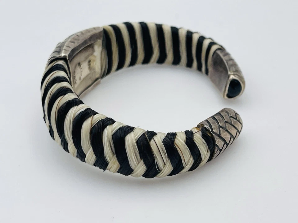 Lou Guerin Sterling Silver Labradorite Cuff Bracelet - Image 2 of 4