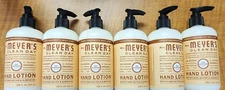 6 New Mrs. Meyer's Clean Day Oat Blossom hand lotion 12oz each