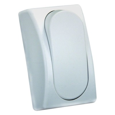 JR Products Single SPST On/Off White Modular Lighting Switch