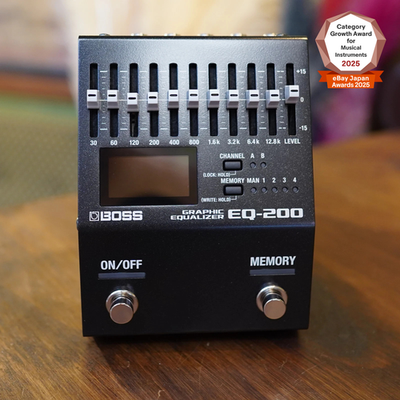 BOSS EQ-200 Graphic Equalizer Pedal 10-Band Stereo EQ with Memory
