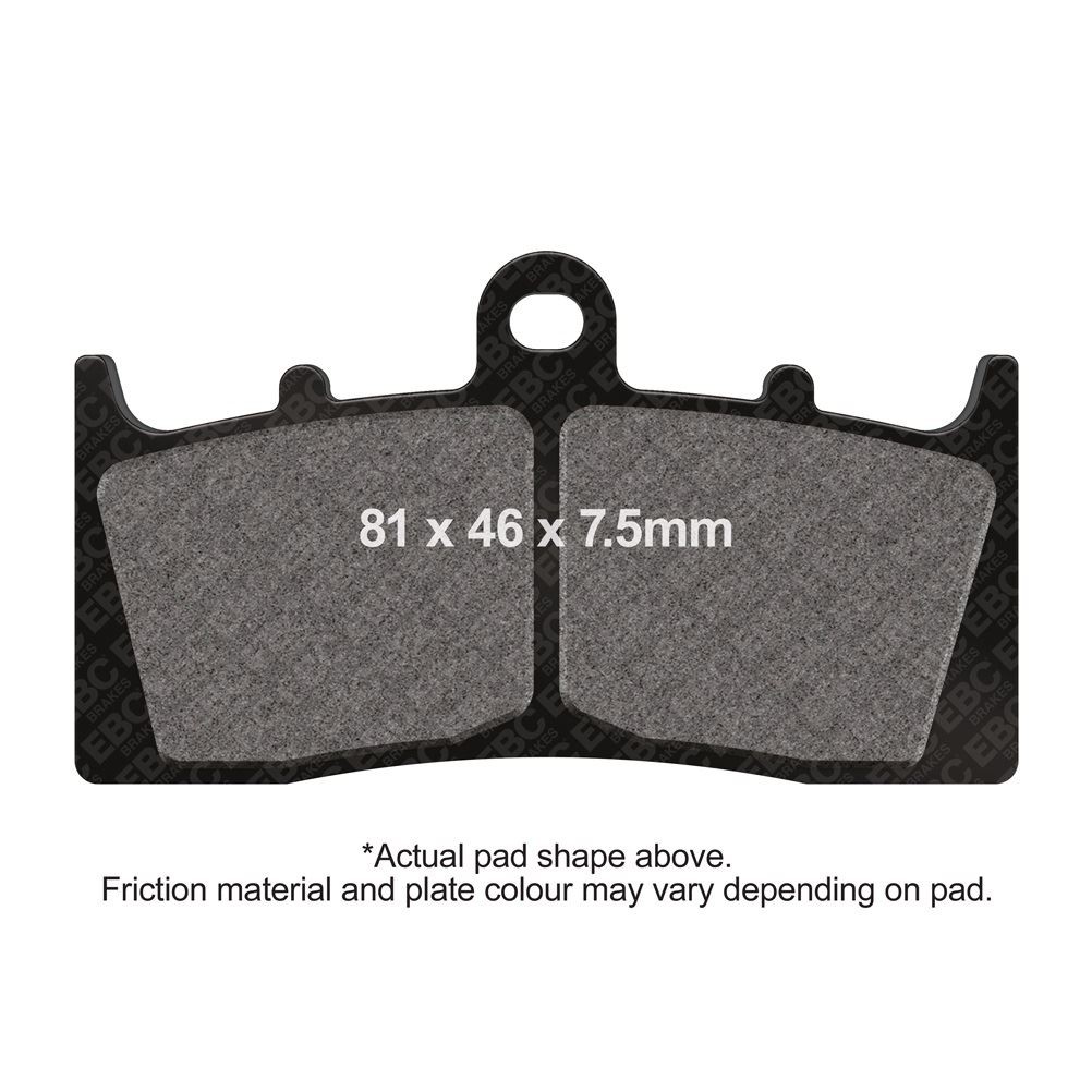 EBC HH Brake Pad Front Right BMW R1200 R K27 0378 OEM Fixed Bobbins 2007 - 2013