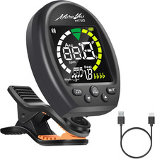3 in 1 Guitar Tuner Metronome Tone Generator, Rechargeable Guitar Tuner Clip on