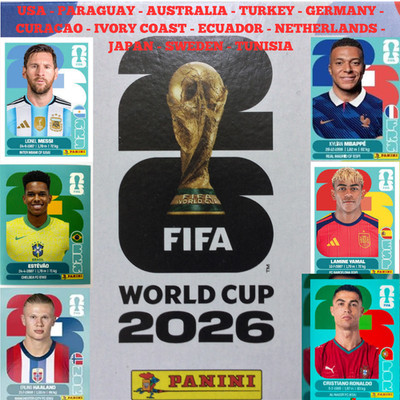 2026 Panini FIFA World Cup Stickers USA EDITION #USA1 - #TUN20