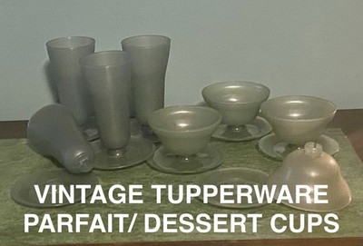 Vintage Tupperware Dessert Parfait Fruit Pudding Cups 