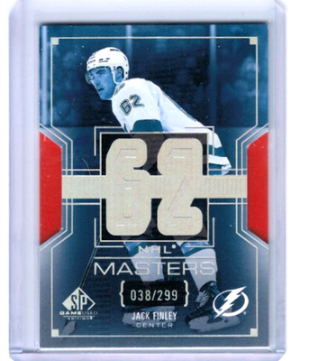 2025-26 SP Game Used Jack Finley NHL Masters Rookie RC #'ed 38/299