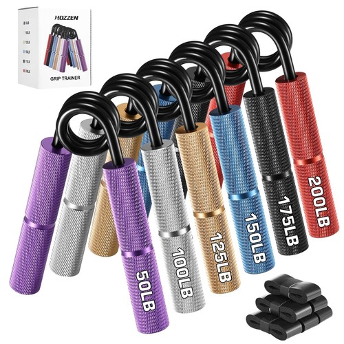 Grip Strength Trainer, 6 Pack Grip Strength Trainer Set (50-350LB), No Slip H... - Picture 1 of 7