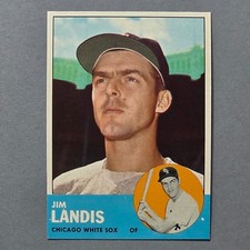 1963 Topps #485 Jim Landis - White Sox - High Grade Nm
