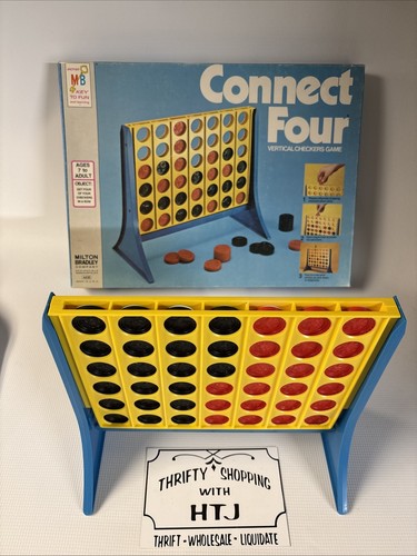 VINTAGE Connect Four COMPLETE Milton Bradley 1974 Great Condition - Picture 2 of 6