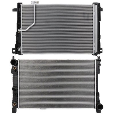 Aluminum Radiator & Condenser Cooling Kit For 2008-2009 Mercedes-Benz C230 Sedan