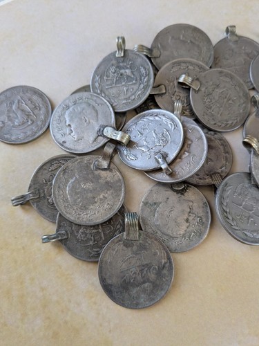 JUMBO Vintage Kuchi Tribal Coins with Loops Original Condition 1.25" Assortment