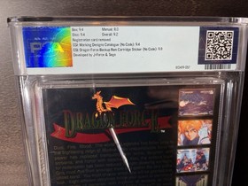Dragon Force Sega Saturn Game Game Complete In Case PSA 9.2