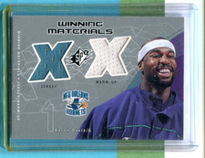 BARON DAVIS NEW ORLEANS HORNETS 2002 SPX WINNING MATERIALS RELIC BASKETBALL CARD