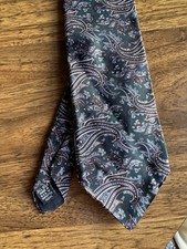 Vintage Men’s Tie - Paisley Print - Stafford Ties Made In USA 100% Silk
