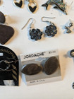 Eclectic lot of 19 dangle pairs pierced earrings some new some vintage mixed lot — photo 8