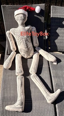 John Derian Target Skeleton Pillow Plush Santa Hat Holiday