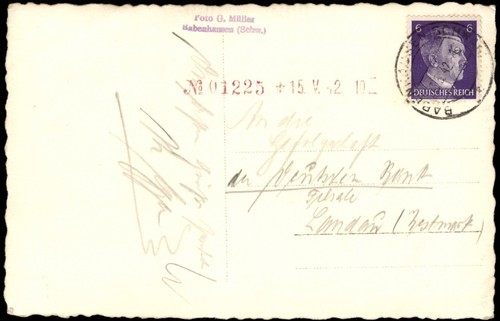 Ansichtskarte Babenhausen (Schwaben) Stadtpartie Weinreben 1942 - 第 3/3 張圖片
