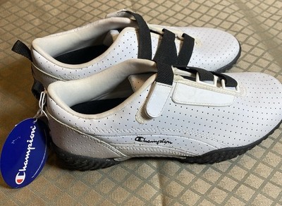 Vintage Champion Women's Size 8 White Strap Athletic Tennis Shoes Sneakers