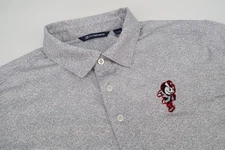 Ohio State Buckeyes Cutter & Buck Brutus Polo Shirt Gray Geometric Men's XL