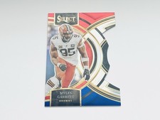 2023 Select Premier Level Red White & Blue Prizm Die-Cut Myles Garrett #152