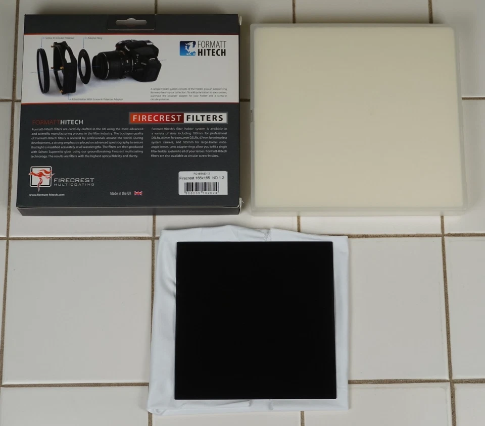 Filtro de densidad neutra Formatt Hitech Firecrest 165x165 mm IRND MC 1,2 4 paradas envío gratuito Foto 2 de 4