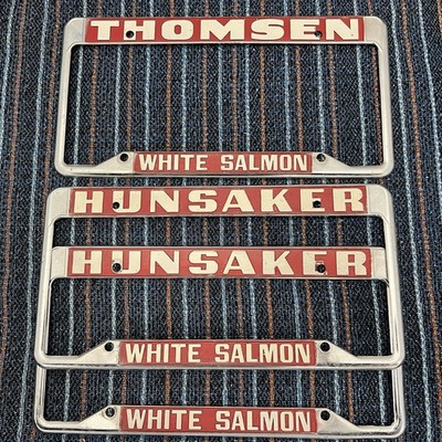 White Salmon Washington License Plate Frames Hunsaker Thomsen