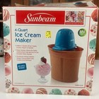 Sunbeam 4 Quart Electric Ice Cream Maker Complete w Box Manual FRSBBK04-BLU2