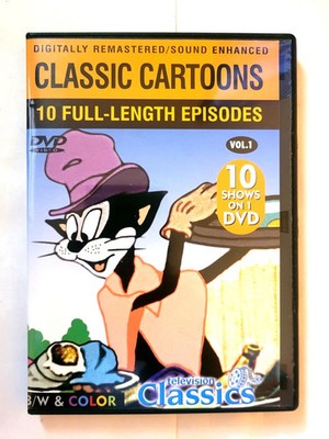 Classic Cartoons 14 Full-Length Episodes (DVD) Disc Only