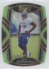 2020 Panini Select Club Level Neon Green Prizm Die-Cut Isaiah Wilson #291 00dh