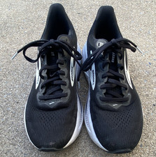 Brooks Ghost 17 Black Grey White Mesh Running Sneakers Athletic Shoes