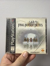Final Fantasy Tactics - Sony PlayStation 1 Cib Black Label Cracked Case