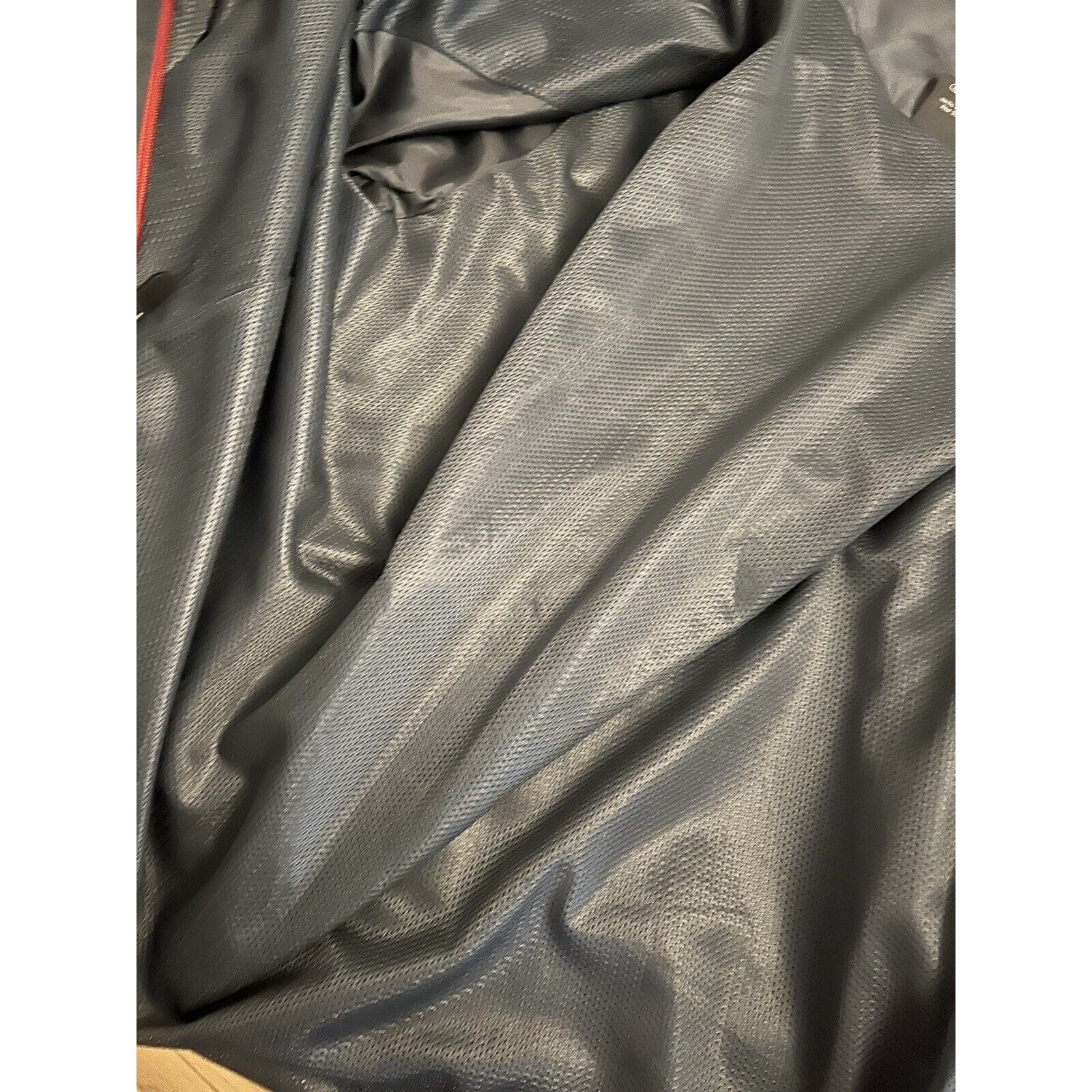 Starter Jacket Gray Full Zip Lightweight Red Stri… - image 9