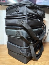 Lot of 6 - 30 Cassette Tape Zip Carrying Case w/ Handles 180 Total count 