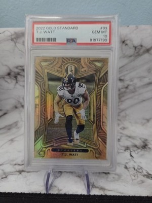 2022 Panini - Gold Standard - #93 T.J. Watt  /99 - PSA 10 Pittsburgh Steelers 