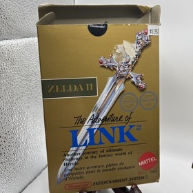 Zelda II The Adventure of Link Gold (Nintendo NES) LoZ 2 CIB complete video game
