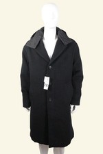 Zara – Manteau long – Polyester, coton – Noir Taille L