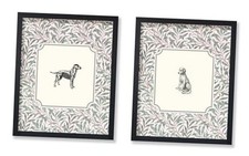 2-Piece Vintage Labrador Retriever Poster - Retro 8"L x 10"W Set-01 Unframed