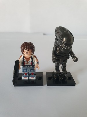 Aliens / Ellen Ripley + Alien Xenomorph Minifiguren Klemmbausteine S. Weaver