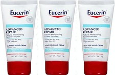 Eucerin Hand Creme Advanced Repair Extra-Enriched 2.7oz 3 pack / NEW LOOK