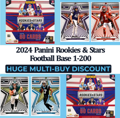2024 Panini Rookies & Stars Football 1-200 - Pick Your Card
