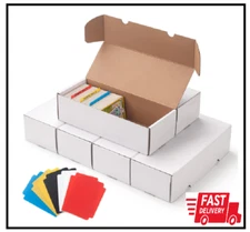 6 Pack Trading Card Storage Box,Cardboard Sports Game Card Storage Collector Box