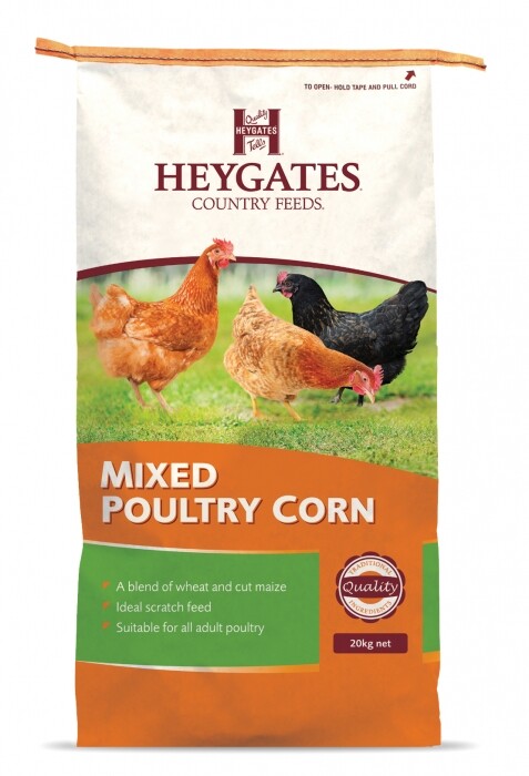 Heygates Country Feeds Mixed Poultry Corn (Wheat, Cut Maize + Oil) 20kg