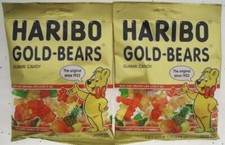 HARIBO Gold Gummi Bears fruit chewy candy gummy a 4oz bag Lot of 2
